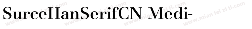 SurceHanSerifCN Medi字体转换